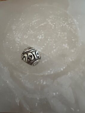 Brighton Silver '2014' Accent Charm Bead
